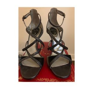 Rene Caovilla 35.5 Dark grey velvet